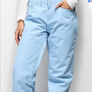 Girls Roxy snow pants, light blue XL 14
